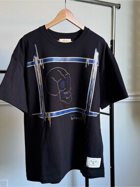 Reigning Furry Babbling Skull T-Shirt Men's Large Made in USA Cotton Pre-owned